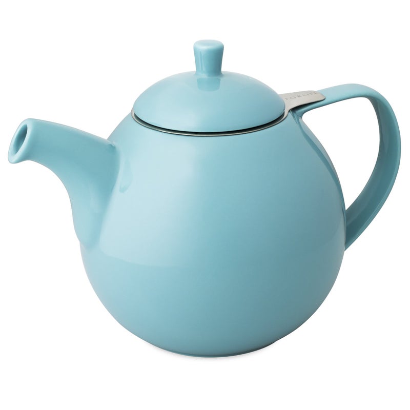 FORLIFE Curve Teapot with Infuser, 45-Ounce, Turquoise - Image 1